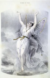 Fée: La Peri - em "Les femmes mythologiques", de Mery e Foelix, doente. de G. Staal, ed. de Gouet