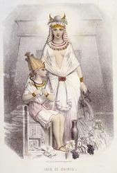 Isis e Osiris - em "Musas e fadas", de Mery e Foelix, doentes. G. Staal, Ed. G. de Gonet