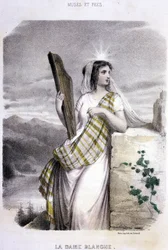 La Dame Blanche - em "Les femmes mythologiques", de Mery e Foelix, doente. de G. Staal, ed. de Gouet