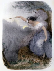 La Fée Willis - em "Les femmes mythologiques", de Mery e Foelix, doente. de G. Staal, ed. de Gouet