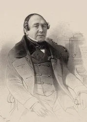 Retrato do cantor de ópera Louis Antoine Eléonore Ponchard 1787-1866, 1850.
