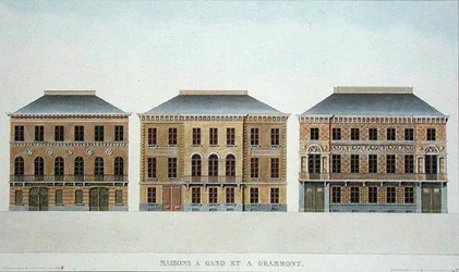 Houses at Ghent and Grammont, Belgium, from 