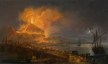 A erupção do Monte Vesúvio, 1777