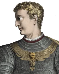 Calígula (Caius Caesar Germanicus) (12-41), Imperador Romano - Caius Caesar Germanicus dit Calígula (12-41), Imperador Romano - Gravura de Pierre Jean Mariette