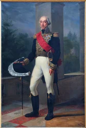 Francês: Portrait en pied duc de Bourbon, en tenue de lieutenant général