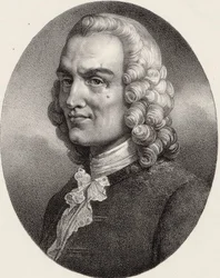 Retrato do compositor Jean-Philippe Rameau 1683-1764.