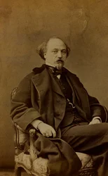 Retrato de Jean Pierre Alexandre Antigna, pintor francês; cartão de visita