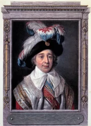 Revolução Francesa: Retrato de Paul de Barras (1755-1829), político francês. Gravura de Alix Pierre Michel (1762 - 1817).