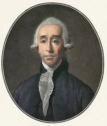 Retrato de Jean Sylvain Bailly (1736-1793), cientista francês, político - Gravura de Pierre-Michel Alix (1762-1817)