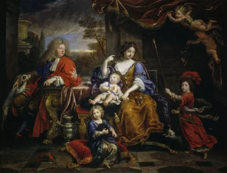 Grão-Delfim de França e a sua família
