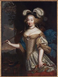 Madame de Montespan - Françoise Athenais de Rochechouart, marquise de Montespan (1640-1707), como Diana, de Mignard, Pierre (1612-1695). Óleo sobre tela. Dimensão : 130x95,5 cm. Coleção Privada