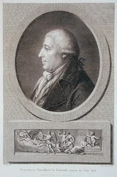 Retrato de Francesco Bartolozzi (1727-1815) gravado por Jacques Brouillard (1744-1806)