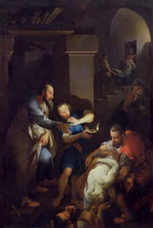 O enterro de Tobit por seus compatriotas, 1733