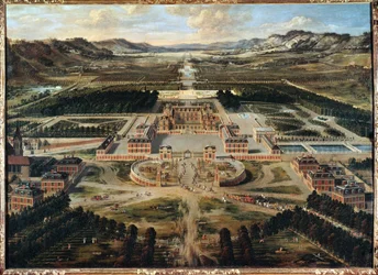 Vista de Versalhes (pintura sobre tela)