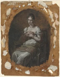 Jovem sentada