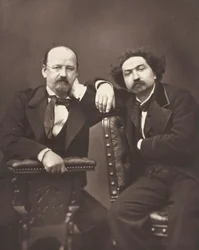 Émile Erckmann escritor francês, 1822-1899 e Alexandre Chatrian escritor francês, 1826-1890, c. 1876