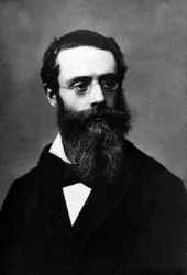 Francis Tattegrain (1852-1915) , pintor francês fotografado por Pierre Petit entre 1880 e 1890, extraído da coleção Felix Potin, 500 celebridades contemporâneas , Pintura França