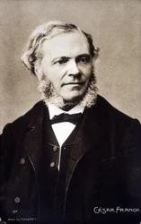 Retrato de César Franck, compositor e organista francês de origem belga (1822-1890).