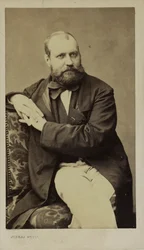Retrato do compositor Charles Gounod 1818-1893, c. 1870.