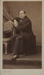 Retrato do poeta Théodore de Banville 1823-1891.