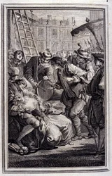 Belphegor - em "Tales et nouvelles en vers" de Jean La Fontaine. 1776. Ilustração de P.P. Choffard.