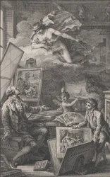 Em Memória de P. FR. Basan, uma gravura para o catálogo da coleção de P.-F. Basan..., 1798.