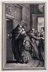 Os Irmãos da Catalunha - em "Contos e contos em verso", de Jean La Fontaine. 1776. Ilustração de P.P. Choffard.