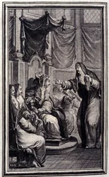 o saltério - em "Contos e contos em verso", de Jean La Fontaine. 1776. Ilustração de P.P. Choffard.