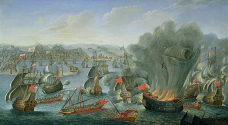 Batalha naval com a frota espanhola