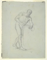 Figura Nua com um Frasco