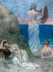 Moças à beira-mar, antes de 1894