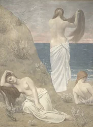Jovens raparigas à beira-mar, 1887