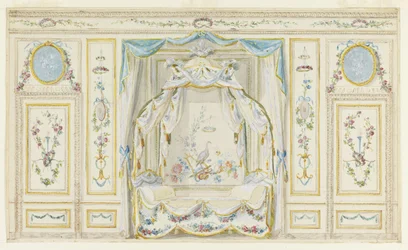 Elevação da Parede de Alcova de um Quarto
