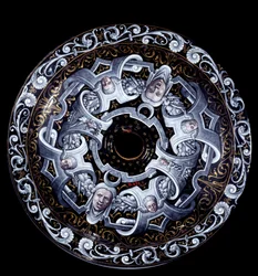 Enamaille flat reverse atribuído a Pierre Reymond (activo 1537-após 1584) 1569. Paris, Museu do Louvre
