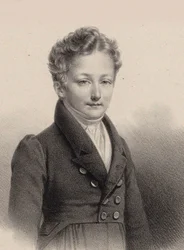 Retrato do pianista e compositor Sigismund Thalberg 1812-1871, 1826.