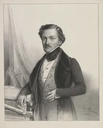 Retrato do cantor Gilbert-Louis Duprez 1806-1896, 1837