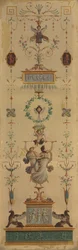Painel decorativo, década de 1790.