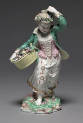 Outono, fabricado pela Bristol Porcelain Factory, c.1775