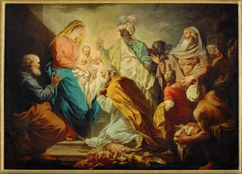 Adoração dos Reis Magos (pintura sobre tela)