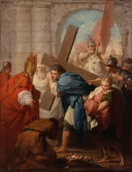 Heráclio carregando a cruz, cerca de 1728