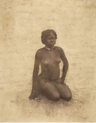Jovem mulher nuba, 1853-54
