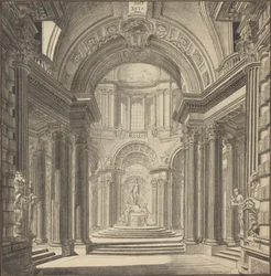Interior de um templo