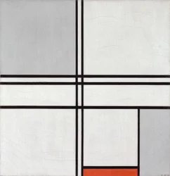 Composição Nº 1 Cinza-Vermelho, 1935.