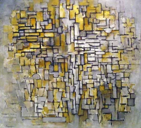 Composição nº VII, 1913. por Piet Mondrian 1872 - 1944