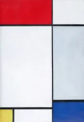 Composição em vermelho, amarelo e azul, 1927