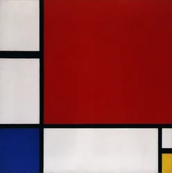 Composição com Vermelho, Azul e Amarelo