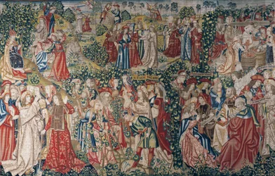 A parábola dos trabalhadores da vinha, c.1500 (tapeçaria)