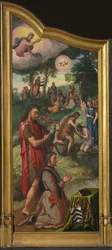 Jan van der Biest Triptych painel esquerdo.