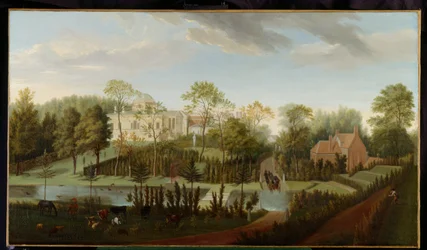Vista da Casa Chiswick do Sudoeste (óleo sobre tela)