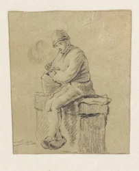 Agricultor sentado